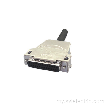 DB 25 PIN အမျိုးသမီးအမျိုးသမီးဖြောင့် D-Sub Connector